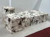 Stonekocc Luxury 100% Italy Calacatta Violet Marble Plinth Coffee Table Rectangle Base 40x40 30x30x50 100x60x30cm Home...