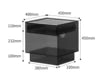 Customized Any Color Acrylic Bedside Table with Rechargeable LED Lamp 1 Drawer Modern Design for Bedroom Furniture & Hotel Use - Kimlud