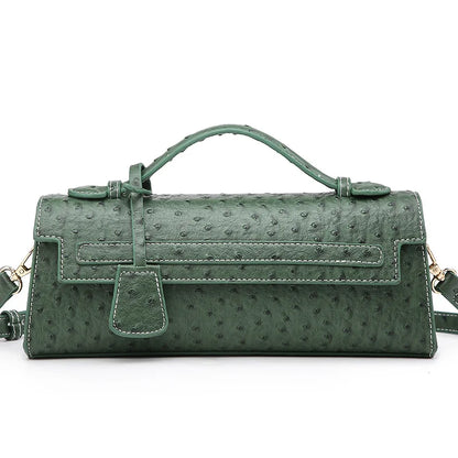 Classic Elegant Ostrich Women Clutch Bag Python Handbags Ladies Tote Bag Fashion  Tote Purse Female Messenger Shoulder Bag