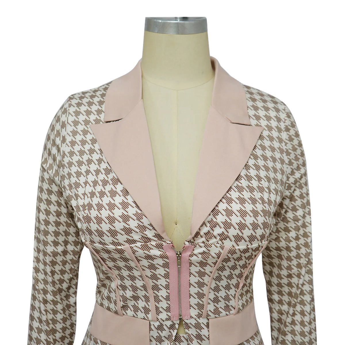 S-2XL Two Piece Sets Outfits Elegant Tweed Slim Long Trousers Short Coat Tops Lady Clothes Formal Business Office Work Suits