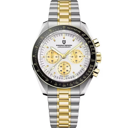 New Version PAGANI DESIGN 1701 Luxury Men Quartz Chronograph Wrist Watches VK63 Movement Stainless Steel Sport Waterproof Clock