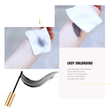 O.TWO.O 3D Mascara Lengthening Black Lash Eyelash Extension Eye Lashes Brush Beauty Makeup Long-wearing Gold Color...