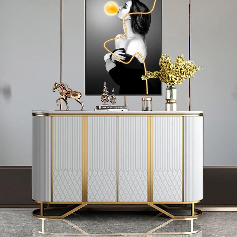 Luxury American-Style Entryway Wall Storage Cabinet Modern Design Panel Wood Shoe Cabinet Living Room Large Home...
