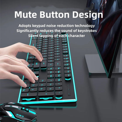 Front Walker X7S Wireless Keyboard and Mouse Set Silent Ultra-thin High-value Gaming Computer Office Mechanical Keyboard - Kimlud