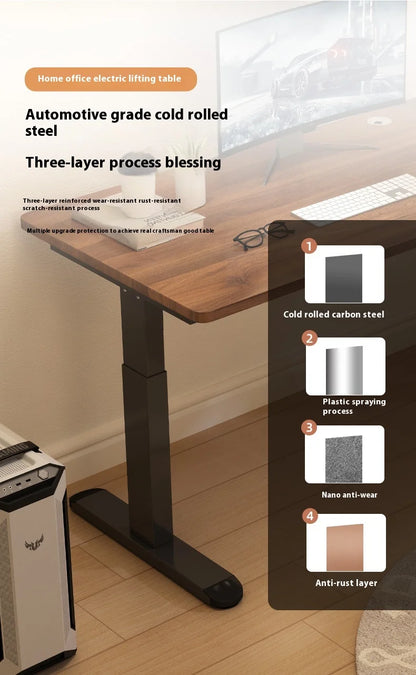 Ergonomic Modern Office Desk Smart Extendable Single Motor Sit-and-Stand Adjustment Computer Friendly Furniture | Kimlud...