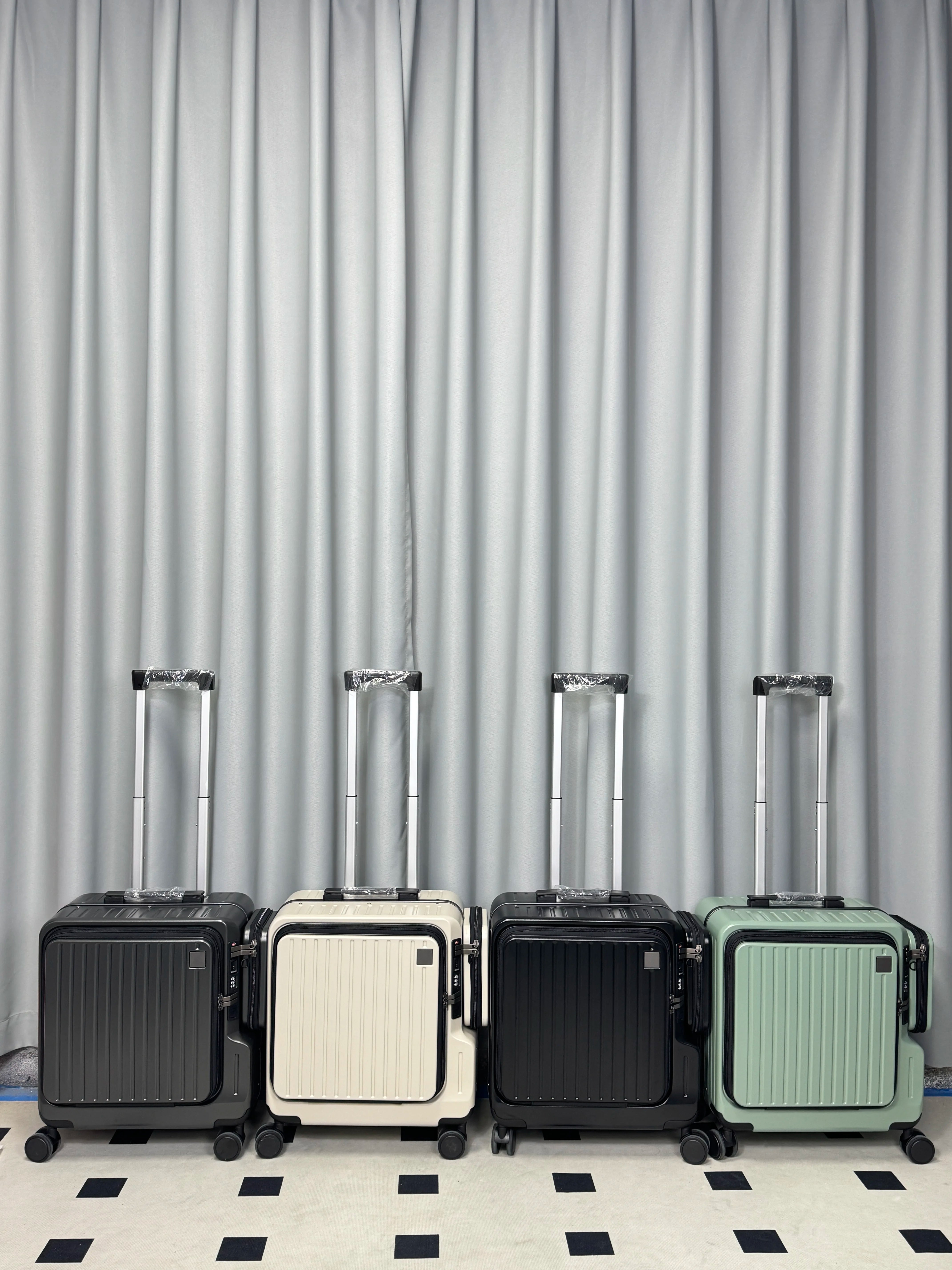 Trending Products 2025 New Arrivals 18inch Fashion Business Trolley Luggage Case Designer Travel Spinner Wheels Carry-On...