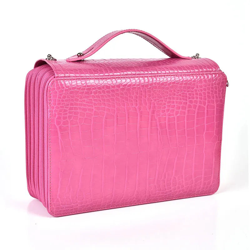 5 Layer 252 Hole PU Pencil Case Large Capacity Art Painting Drawing Pen Cosmetic Storage Bag Organizer Handbag...