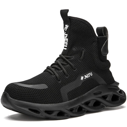 Male Work Safety Boots Indestructible Work Shoes Men Anti-puncture Safety Boots Winter Shoes Men Work Sneakers Steel Toe Shoes