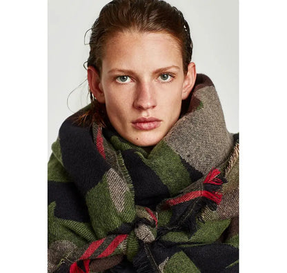 New Fashion Cashmere Women Leopard Scarf Winter Warm Shawls And Wraps Bandana Pashmina Long Tassel Female Foulard Thick...