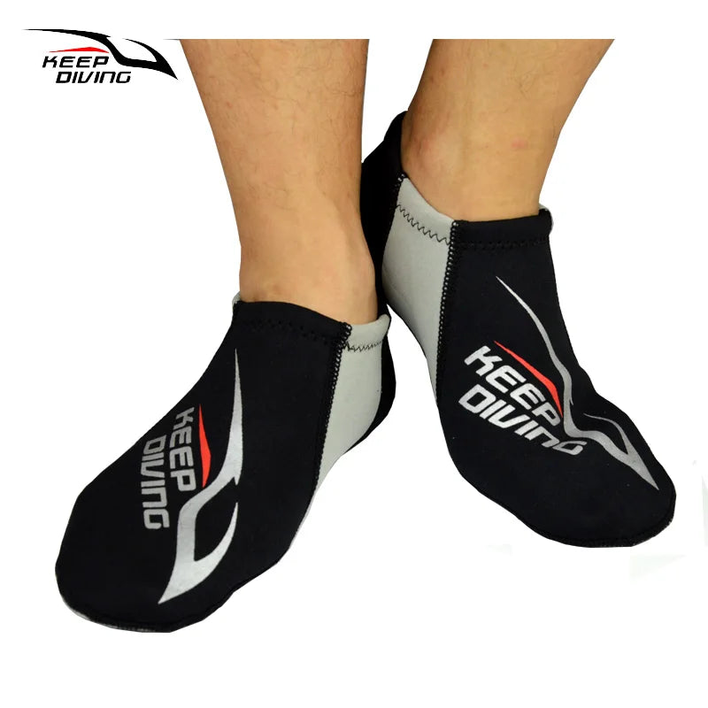 KEEP DIVING 3MM Neoprene Colorful Diving Socks Draughty Beach Shoes Snorkeling Equipment Footwear In Fins Non-slip Home...