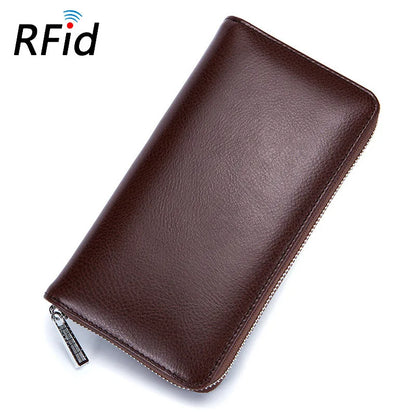 Women RFID Blocking Wallet Genuine Leather Anti Theft 36 Card Holders Women Wallets With Phone Case Clutch Bags Coin...