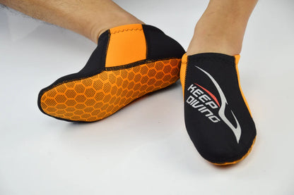 KEEP DIVING 3MM Neoprene Colorful Diving Socks Draughty Beach Shoes Snorkeling Equipment Footwear In Fins Non-slip Home...