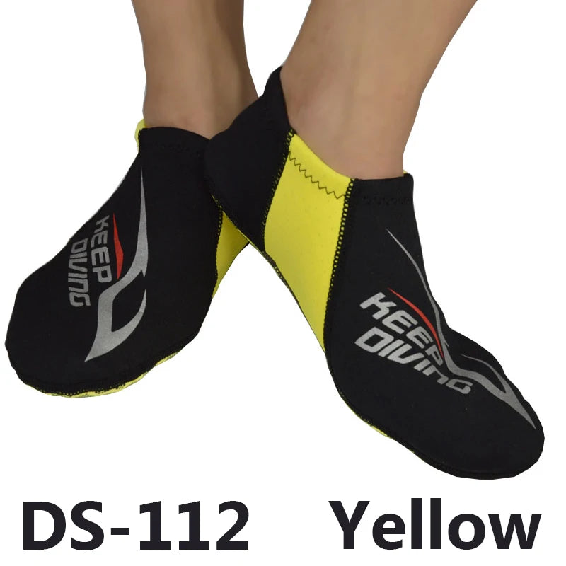 KEEP DIVING 3MM Neoprene Colorful Diving Socks Draughty Beach Shoes Snorkeling Equipment Footwear In Fins Non-slip Home...