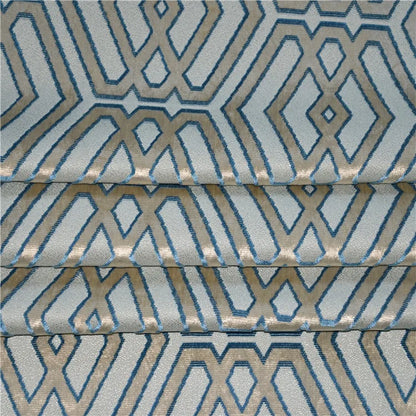 JBL Textiles Dying Warp Jacquard Embossed Polyester Knitted Velvet Fabric | Kimlud Mid Range Pillow