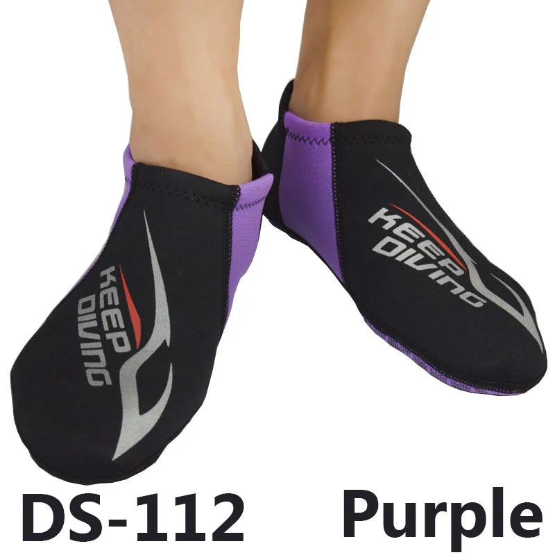 KEEP DIVING 3MM Neoprene Colorful Diving Socks Draughty Beach Shoes Snorkeling Equipment Footwear In Fins Non-slip Home...