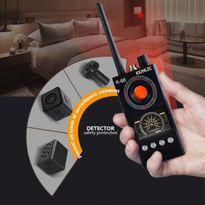 Wireless RF Finder Anti-Spy Camera Detector Bug Locator Radio Scanner Tracker Audio Privacy Security Scanner...