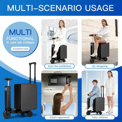 OBOX Aluminum Alloy Suitcase Rideable Smart Rolling Luggage Large Capacity in Stock Fast Delivery | Kimlud Outdoor...