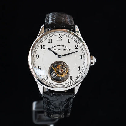 Sugess Genuine Tourbillon Business Men Watch Original ST8000 Movement Luxury Skeleton Mechanical Watches Sapphire Wristwatches - Kimlud