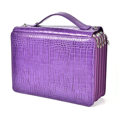 5 Layer 252 Hole PU Pencil Case Large Capacity Art Painting Drawing Pen Cosmetic Storage Bag Organizer Handbag...