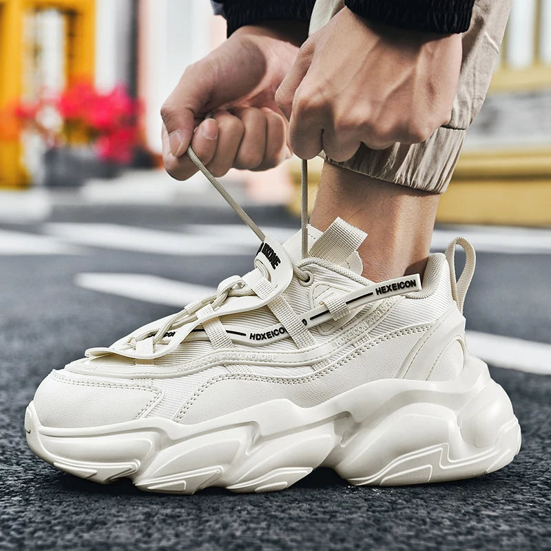Shoes For Women Men's Sneakers 2025 Spring Fashion Street Style High Cushioning Trainers Male Running Sport Gym Tenis Footwear - Kimlud