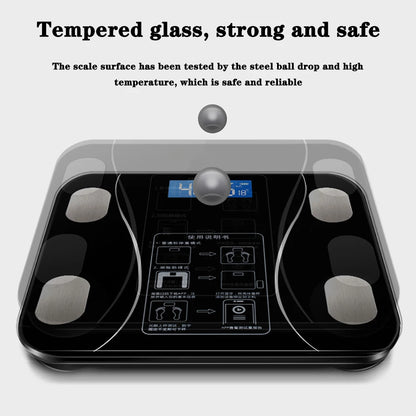Body Fat Scale Smart Wireless Digital Bathroom Weight Scale Body Composition Analyzer With Smartphone App Bluetooth-compatible - Kimlud