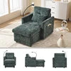Multifunctional Lazy Person Sofa Recliner Storage Backrest Cell Phone Bracket Chenille Fabric Sponge Modern Design Wood...