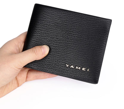 Customized Gifts Men's PU Wallet Casual Joker Soft Head Leather Short Wallet Ultra-thin Wallet