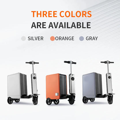 FENGJIU Luggage Electric Scooter USB Charging Bluetooth Electric Luggage Riding Scooter Suitcase Board the Plane Travel...