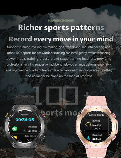 VALDUS AI Voice Assistant 650mAh Battery for Long Standby Waterproof Smartwatch Support Weather Forecast KC82 Smart Watch - Kimlud