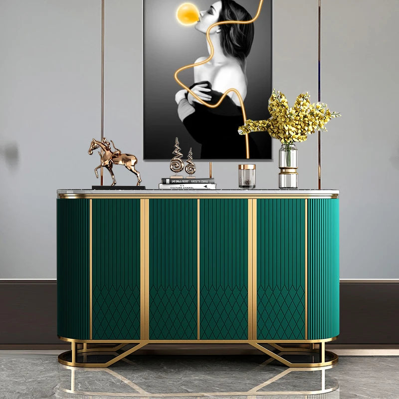 Luxury American-Style Entryway Wall Storage Cabinet Modern Design Panel Wood Shoe Cabinet Living Room Large Home...