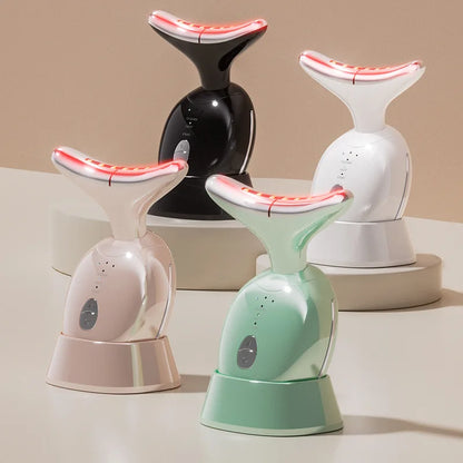 SHOmfrs 510K Red Light Therapy for Face and Neck EMS Microcurrent Massage with Thermal Reduces Wrinkles OEM/ODM Skin Care Device