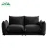Wayon Convertible Sofa Bed Set Frameless Tufted L-Shape Flannel Modern Apartment Villa Living Room Furniture