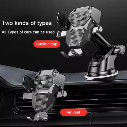 Portable Car Phone Holder Dashboard Windshield Air Vent Mobile Phone Mount Hands-Free Car Phone Holder for Easy Use |...