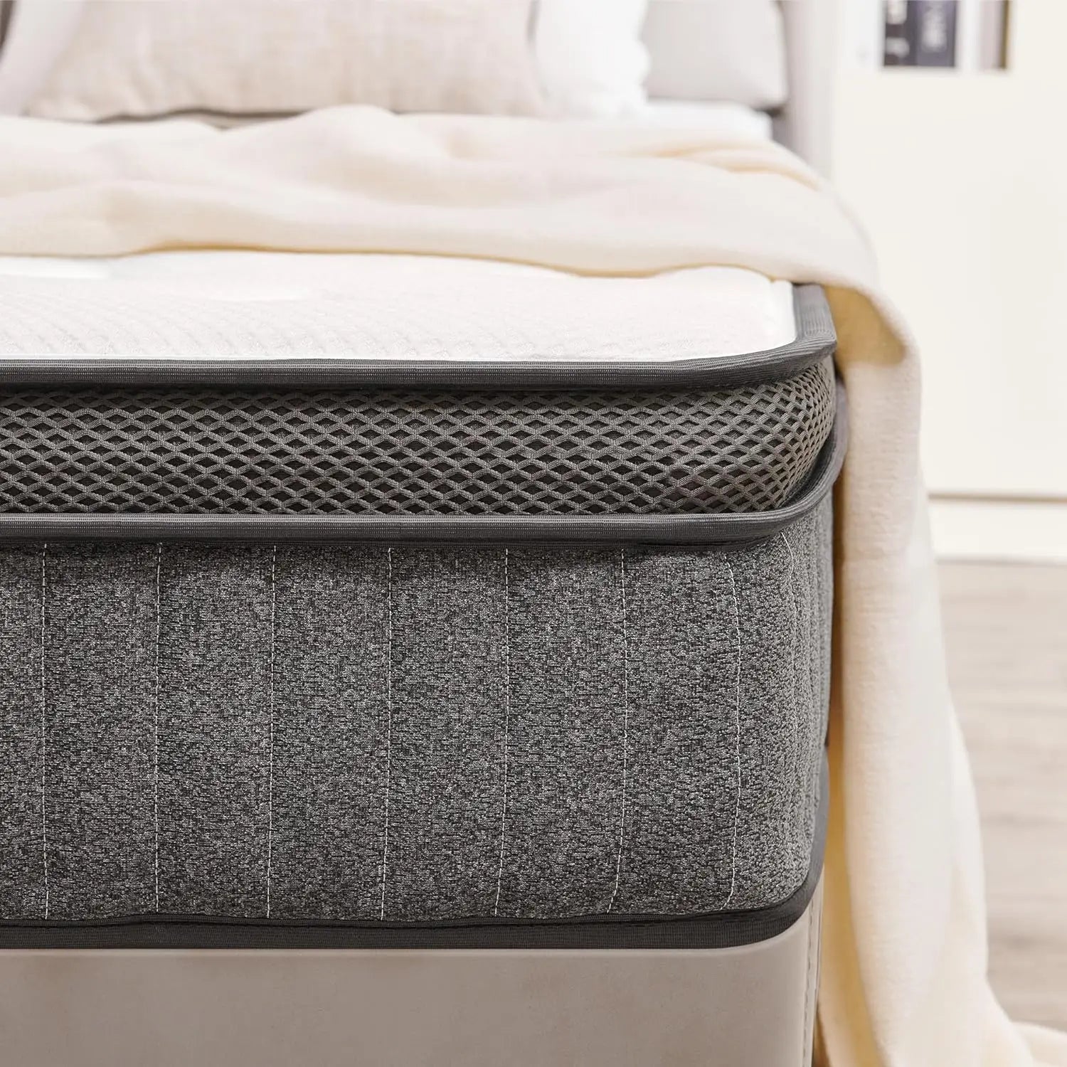 Full Size Mattress With Frame Futon Sofa Hard Bed Us Standard High Pressure Washed Honeycomb Production Hotel Room...