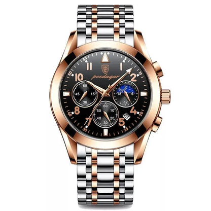 POEDAGAR 816 Men Watches New Reloj Fashion Waterproof Luminous Luxury Men's Clock Relogio Masculino Quartz Wristwatches for Gift
