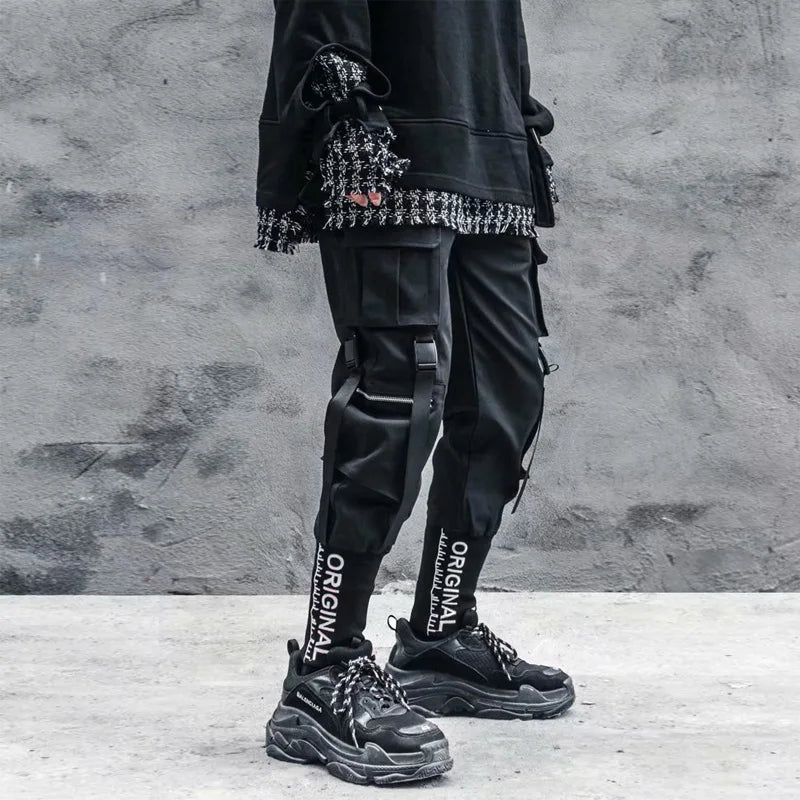 Harajuku Joggers Cargo Pants Men Fashion Casual Multi Pocket Streetwear techwear Men Women Sport Trousers Trending y2k Style - Kimlud
