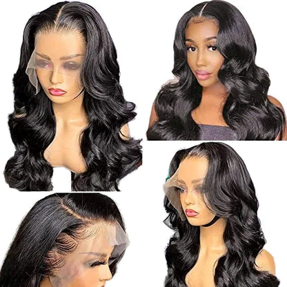 200 Density Lace Frontal Human Hair Wig Body Wave Human Hair Wig 100% Brazilian Human Hair for Black Women | Kimlud...