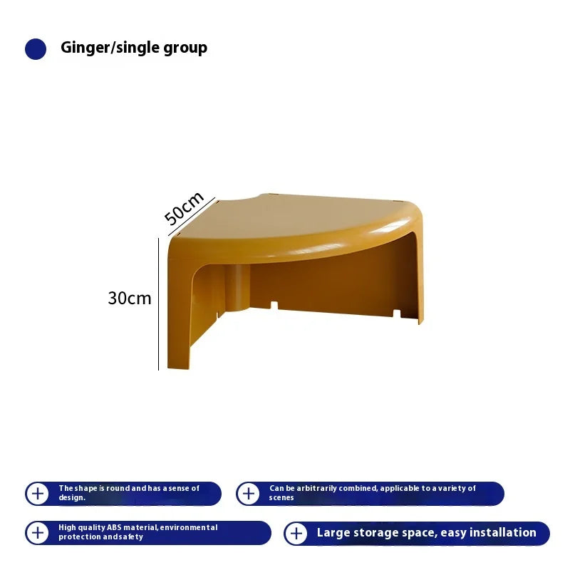 Nordic INS Modern Side Table Detachable Splicing Combination Plastic Coffee Table for Small Hotels Living Room Furniture...