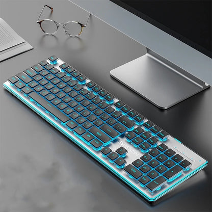 Front Walker X7S Wireless Keyboard and Mouse Set Silent Ultra-thin High-value Gaming Computer Office Mechanical Keyboard - Kimlud