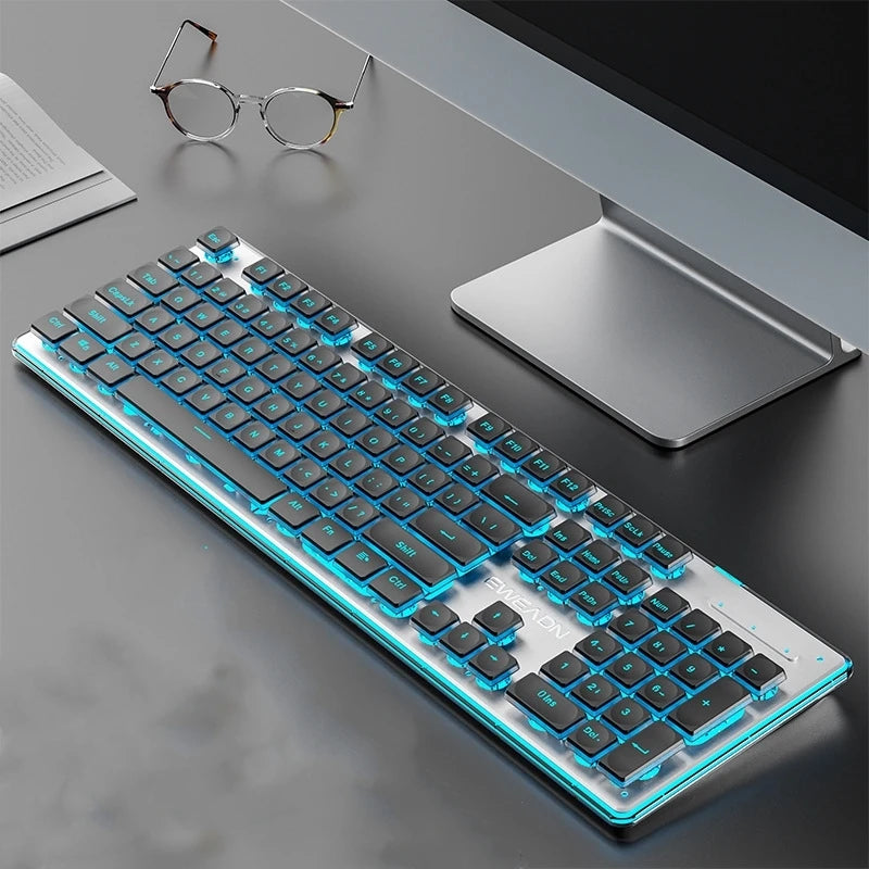 Front Walker X7S Wireless Keyboard and Mouse Set Silent Ultra-thin High-value Gaming Computer Office Mechanical Keyboard - Kimlud
