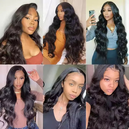 Wholesale 4x4 Transparent Lace Front Wigs Body Wave Virgin Brazilian Human Hair Wigs for Black Women | Kimlud Premium Table