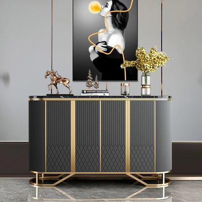 Luxury American-Style Entryway Wall Storage Cabinet Modern Design Panel Wood Shoe Cabinet Living Room Large Home...