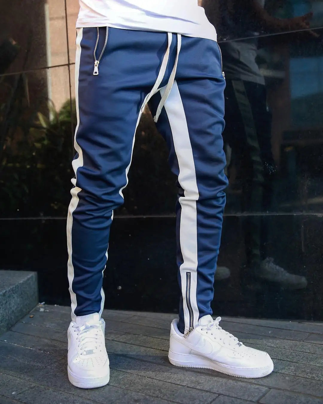 Mens Cotton Joggers Sport Running Pants Fitness Men Sportswear Tracksuit Bottoms Skinny Sweatpants Trousers Gyms Track Pants - Kimlud