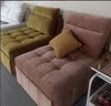 Chesterfield Style Single Seat Fabric Sofa Small Unit Pull-Out Dual-Purpose Foldable Extendable Sponge Filling for...
