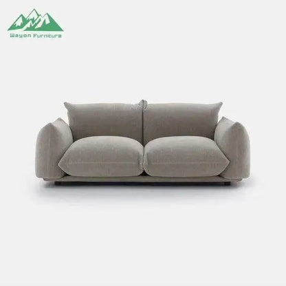 Wayon Convertible Sofa Bed Set Frameless Tufted L-Shape Flannel Modern Apartment Villa Living Room Furniture
