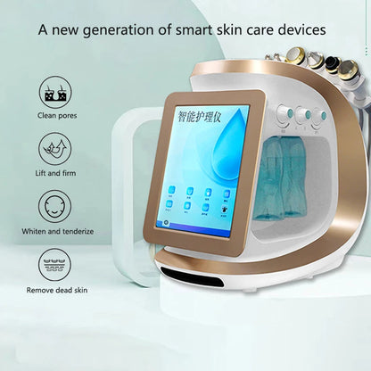 Multifunction hydro dermabrasion oxygen machine for facial cleansing blackhead removal hydration skin tightening for spa...