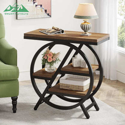 Wayon Modern Luxury Solid Wood Metal Console Table Living Room Entry Hallway Decorative Storage Apartment Furniture |...