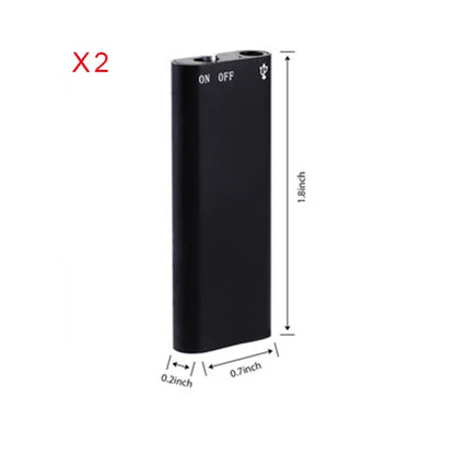 Ultra-Thin Tiny Mini Voice Recorder 4-32GB Digtal Professional Sound Activated Dictaphone Noise Reduce Record 8GB MP3 Player
