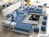 Modern Storage Compartment U Shaped Sectional 7 Seater Latex Luxury Furniture Living Room Fabrics Sofas Sets Supplier |...