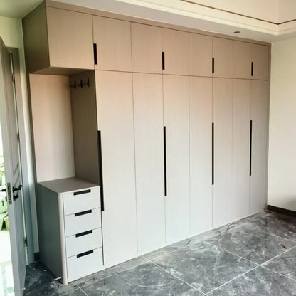 Custom Modern Wood Kitchen Cabinets & Bedroom Wardrobe Set | Foshan High Gloss Furniture | ENF-Grade Whole-House Storage...